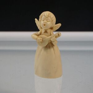 Vintage Musical Angel A Santini Classic Figure Made In Italy Sculpted Marble